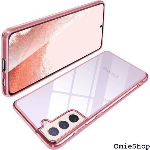 Galaxy S22 ケース クリア SC-51C S ッキ加工 ソフトケース 人気 保護カバー ローズゴールド 569