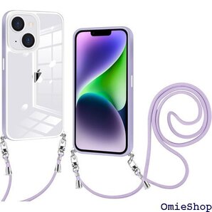 iPhone 14 Plus 用 ケース クリア ショ Qi急速充電対応 Qi ワイヤレス充電対応 - パープル 857