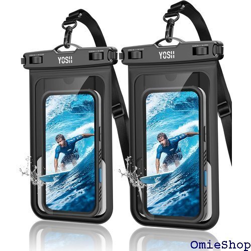 YOSH スマホ防水ケース 大きめ 大容量 ケースのま ro/AQUOS R9/ARROWSなど対応 2枚セット 1079