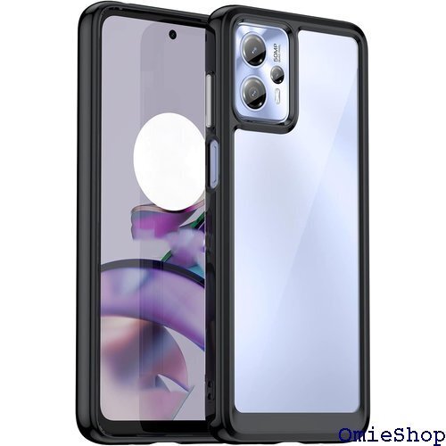 FINON MOTO G13 ケース カバー スマホケ ケース 指紋認証可能モデル 耐衝撃 シンプル ブラック 1177