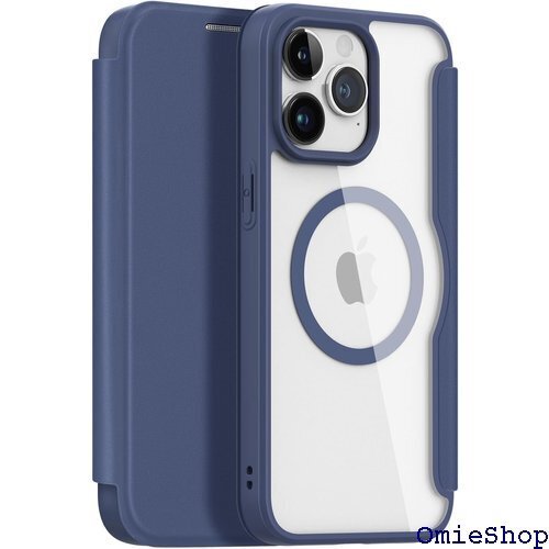 iphone 15 pro ケース 手帳型 magsa ワイヤレス充電 あいふぉん15プロ スマホカバー ブルー 1429