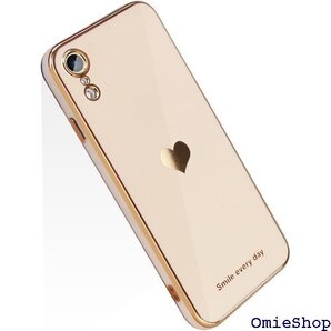 iPhone XR ケース かわいい メッキ加工 レン ォンXR カバー iPhone XR smile-ピンク 1548