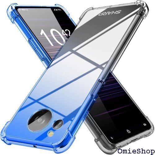 AQUOS sense8 用 ケース クリア SH-5 携帯カバー ブルーブラック MD-SXJB-57-03 1934