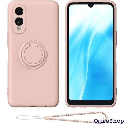 For arrows We2 F-52E ケース リン かわいい スマホ バンカーリング スマホカバー ピンク 1964