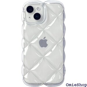 サンクレスト キルティング クリアケース オーロラシー for iPhone15/14/13 i37FIJS13 2104