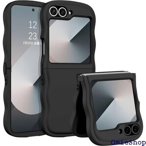 DOMAVER Samsung Galaxy Z Fl クシー ZFlip5スマホカバー 6.7インチ ブラック 2124