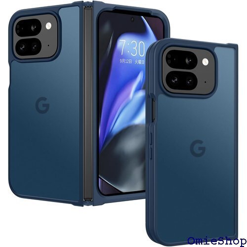DOMAVER Google Pixel 9 Pro スマホケース PC TPU 擦り傷防止 落下防止 ブルー 2405