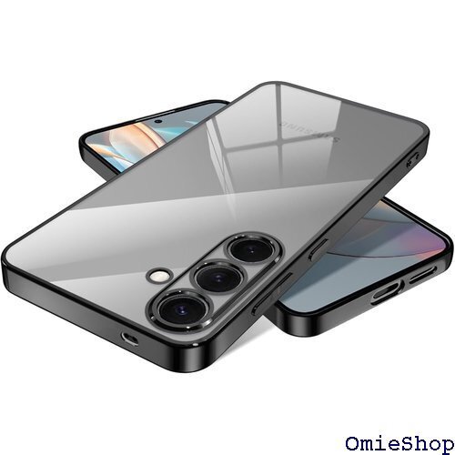 Samsung Galaxy S25 ケース クリア ー 防塵 指紋防止 一体型 人気 傷落下防止 ブラック 2468