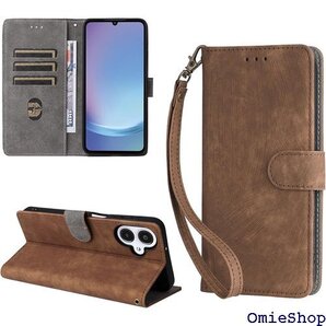 For Samsung Galaxy A25 5G ケ 指紋防止 マグネッ式カード収納 スタンド機能 ブラウン 2720