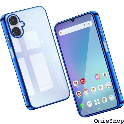 Galaxy A25 5G ケース SC-53F カバ トラップホール付き ギャラクシー A25 カバー ブルー 2808