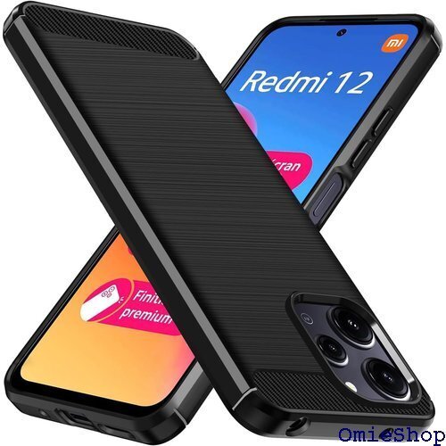 LAYJOY Xiaomi Redmi 12 5G ケ 衝撃吸収 レッドミ 12 5G スマホケース ブラック 2833
