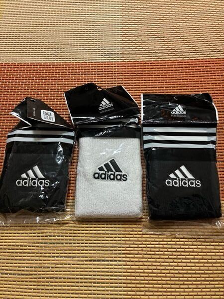 【送料無料】アディダス(adidas) リストバンド 新品 3個セット