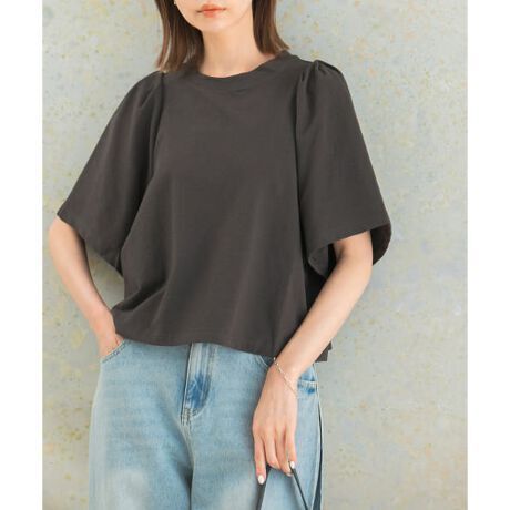 2024SS アーバンリサーチ ロッソ URBAN RESEARCH ROSSO ドライタッチ ワイドスリーブ Tシャツ カットソー トップス フリーサイズ