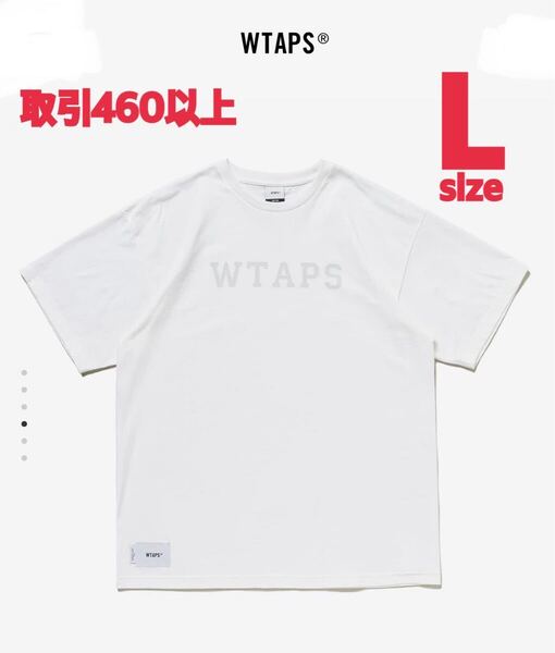 WTAPS 2023SS COLLEGE SS TEE WHITE Lサイズ ダブルタップス カレッジ ロゴ スポット 半袖 Tシャツ T-SHIRT ホワイト LARGE231ATDT-STM06S