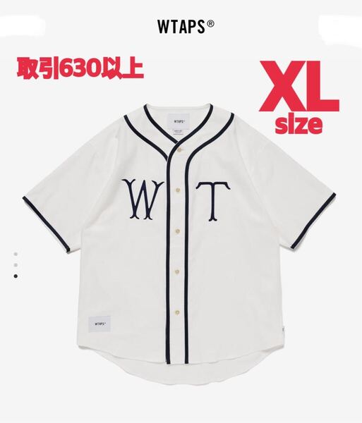 WTAPS 2025SS LEAGUE SS TEE WHITE XLサイズ ダブルタップス リーグ ベースボールシャツ BASEBALL SHIRT ホワイト X-LARGE251TQDT-SHM09