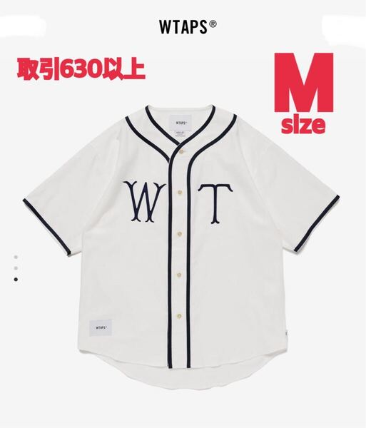 WTAPS 2025SS LEAGUE SS TEE WHITE Mサイズ ダブルタップス リーグ ベースボールシャツ BASEBALL SHIRT ホワイト MEDIUM 251TQDT-SHM09