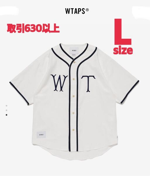 WTAPS 2025SS LEAGUE SS TEE WHITE Lサイズ ダブルタップス リーグ ベースボールシャツ BASEBALL SHIRT ホワイト LARGE 251TQDT-SHM09