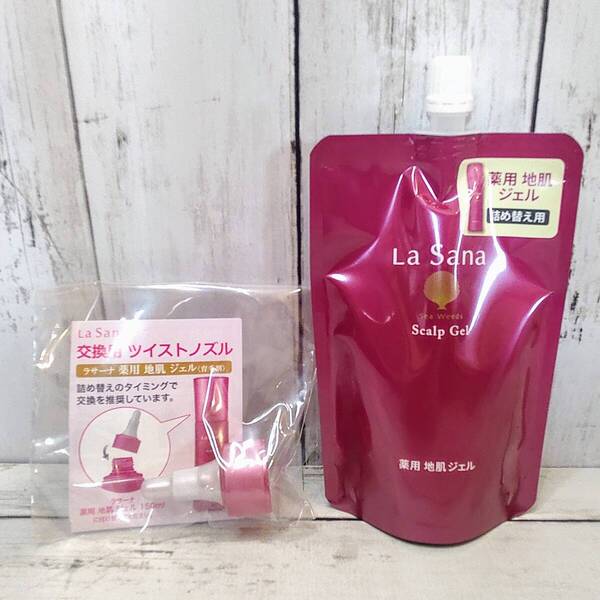 【新品・即決・送料込】 ラサーナ 薬用地肌ジェル 詰め替え用 150ml 交換ノズル付き セット | 補償付き 全国送料無料
