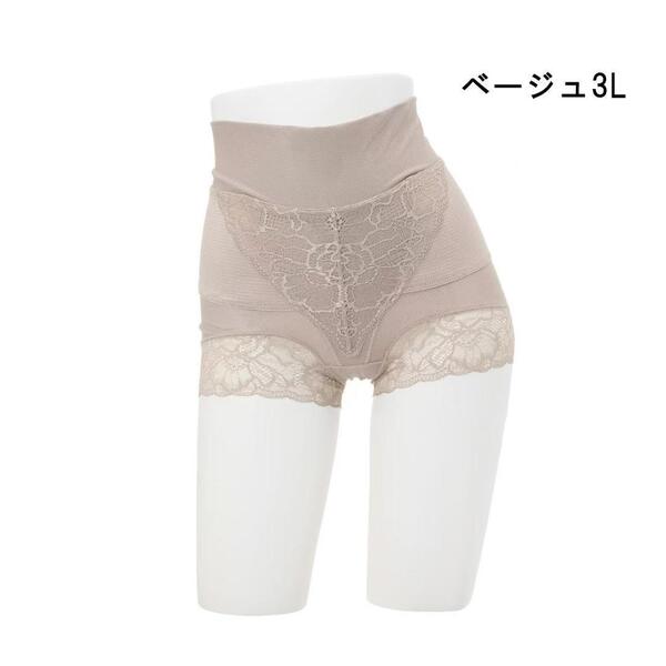 3Lサイズ ベージュ 柔ら美人 骨盤ベルト付き 股関節ショーツ