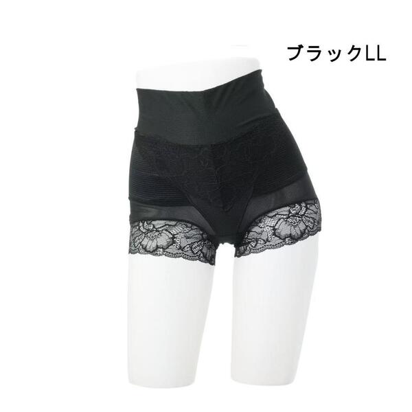 LLサイズ ブラック 柔ら美人 骨盤ベルト付き 股関節ショーツ