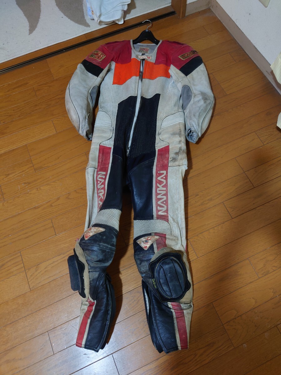 革ツナギ　南海 NANKAI セパレート 革ツナギ 革つなぎ ナンカイ NANKAI toprider 走り屋レーシング
