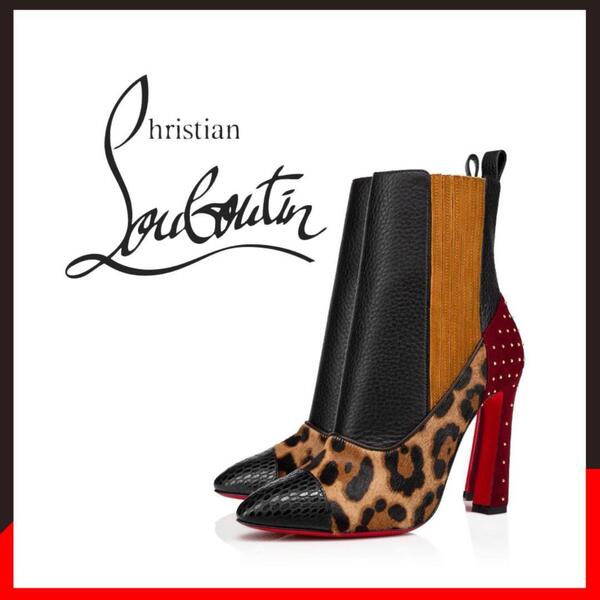 ○★新品未使用 クリスチャンルブタン ME IN THE 90S アンクルブーツ ブラック 25cm相当(Christian Louboutin)○●