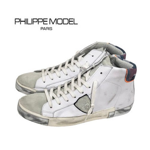 ○★新品未使用 PHILIPPE MODEL (フィリップモデル) USED加工 PRHU VC13 ホワイト 26cm★○