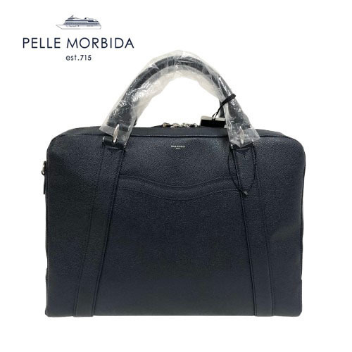○★新品未使用 PELLE MORBIDA (ペッレモルビダ) deck/9 ブリーフバッグ ネイビー★○