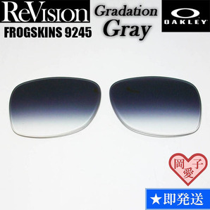 ■ReVision■9245用交換レンズ オークリー フロッグスキン グレー グラデーショングレー
