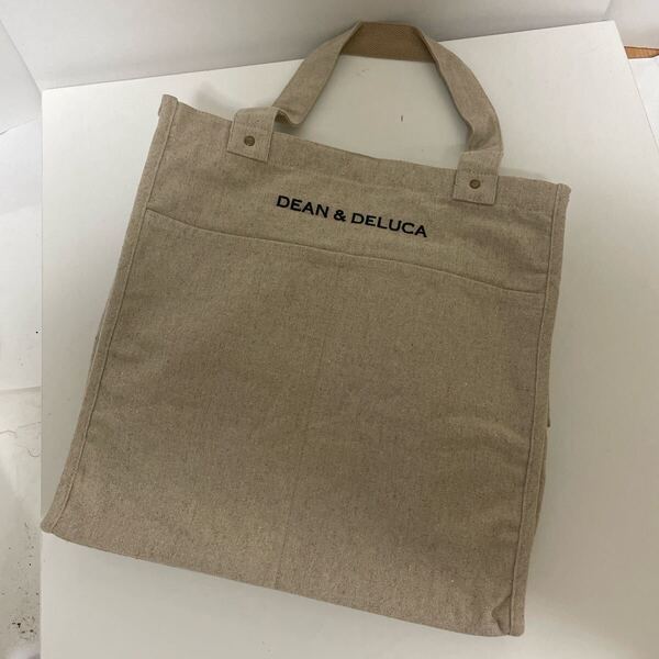 DEAN&DELUCA ディーンアンドデルーカ リネン マーケット トートバッグ L 未使用