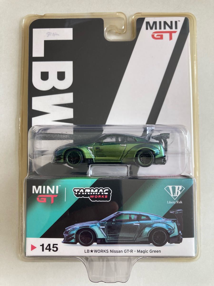 Mini GT 1/64 Nissan GT-R R35 Liberty Walk Tokyo Gold Set of