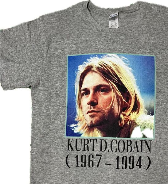 M/新品/Kurt cobain Nirvana カートコバーン/ニルヴァーナ/ニルバーナ/nirvana/Tシャツ/GR