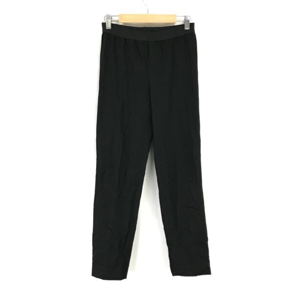 日本製★オンワード樫山★イージーストレッチパンツ【38/レディースM/股下69cm/黒/black】スラックス/ズボン/Pants/Trouser◆BH894