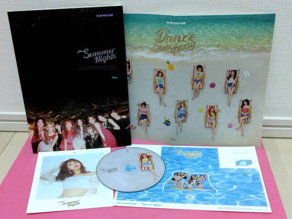 K-POP♪ TWICE 2nd Special Album「Summer Nights」C Ver. 韓国盤CD(チェヨン レーベル)+ポストカード(ミナ)他~再生確認済み!