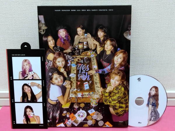 K-POP♪ TWICE トゥワイス 6th Mini Album「Yes or Yes」A Ver. 韓国盤CD(ミナ)+カード(ダヒョン/チェヨン/ツウィ)廃盤!再生確認済み!