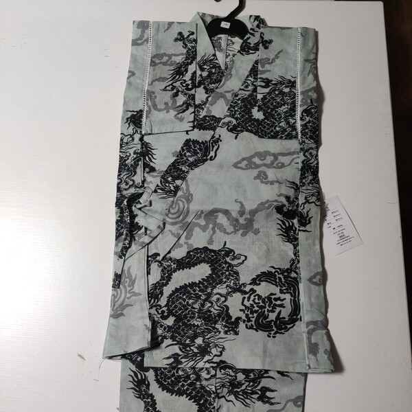 新品・未使用★サイズ140 男児 甚平 龍柄 夏祭り