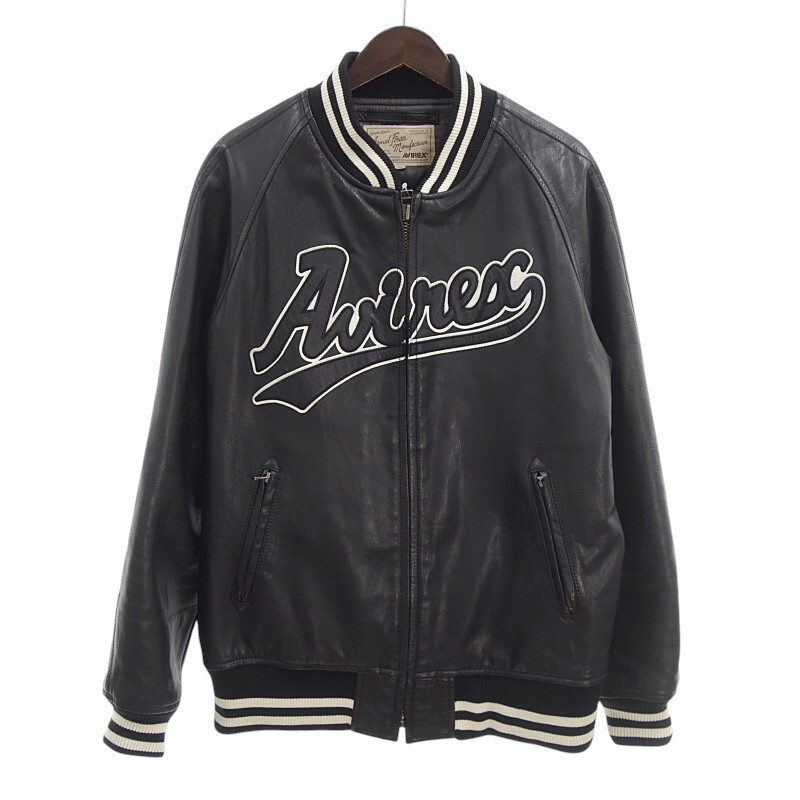 美品 80s-90s USA製 Dehen ウール×袖レザー スタジャン Lサイズ