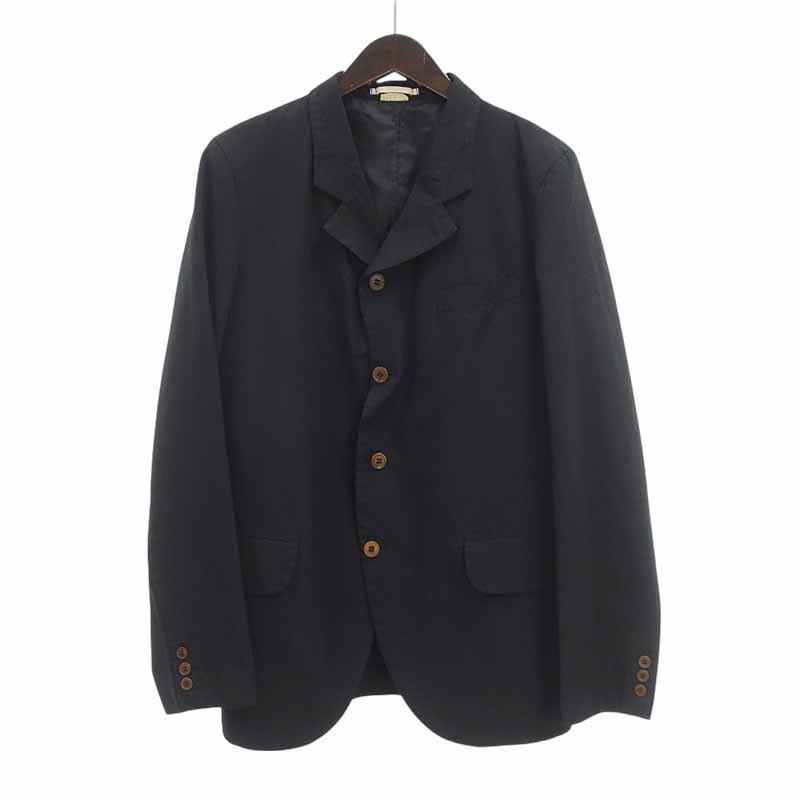 美品⭐️コムデギャルソン テーラードジャケット 襟ベロア ブラック M相当 COMME des GARCONS(コムデギャルソン) 80~90's Collar velor