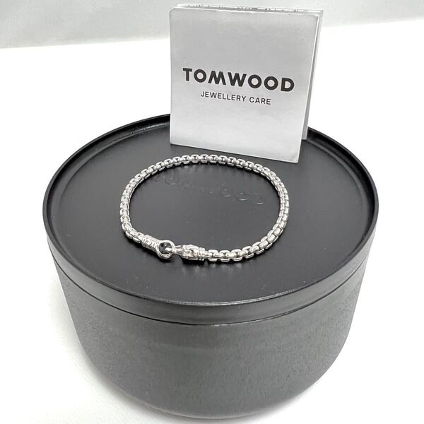 6.5inches 新品 TOMWOOD トムウッド 廃盤 ベネチアン ブレスレット Venetian Braceret シルバー バングル ロゴ TOM WOOD チェーン ブレス