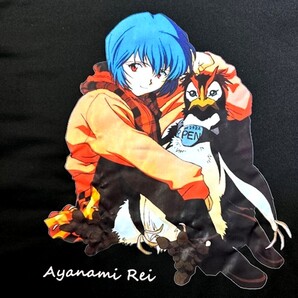 新世紀 エヴァンゲリオン 綾波レイ Tシャツ XL 黒 ブラック アスカ ゲンドウ マリ シンジ カヲル