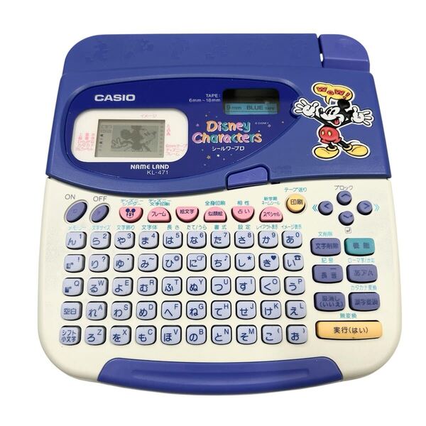 CASIO KL-471 DisneyCharactersシールワープロ コラボ カシオ テプラ NAME LAND ネームランド