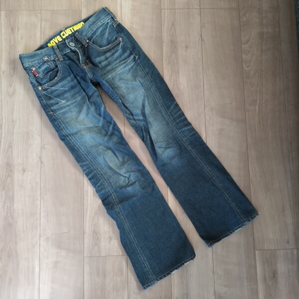 送料無料*中古【Sweet Camel スイートキャメル】vintage風ダメージ加工 ブーツカット W72