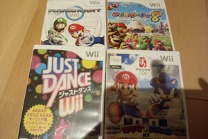 Wii ソフト マリオカート マリオパーティ8 北京オリンピック ジャストダンス
