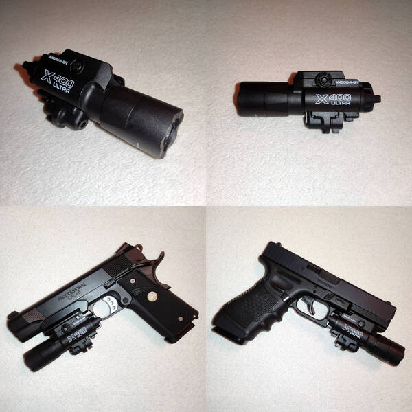 【新品】SUREFIRE X400Uタイプ レプリカ ウエポンライト 20mmレイル対応 東京マルイ バトン 1911 ガバメント ハイキャパ M45 M9A1 グロック