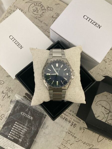 超美品! 新品未使用! CITIZEN シチズン メンズ チタン チタニウム アクトライン 電波ソーラー フルコマ cb0210-54l