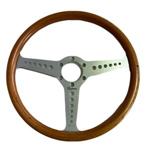 モモ デイトナ ウッドステアリング 正規品 刻印あり 使用感あり