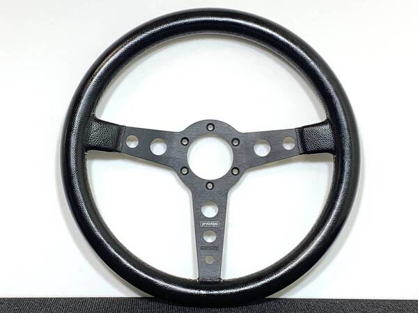 【送料無料・即日発送】MOMO モモ プロト ティーポ prototipo 35パイ ブラックレザー 正規品 2012年製 ステアリング 美品