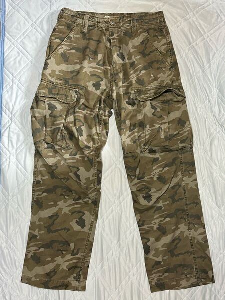 REAL CRUSH CLOTHING カーゴパンツ カモ柄 M ミリタリー 迷彩 軍パン M-65 サバゲー 古着 ヴィンテージ ユーズド USED カモフラージュ
