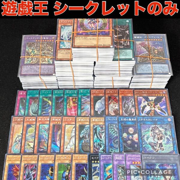 遊戯王 シークレット のみ 700枚 以上 引退品 大量 まとめ売り 日本語 のみ シク シークレットレア 青眼の白龍 ブラック マジシャン ガール