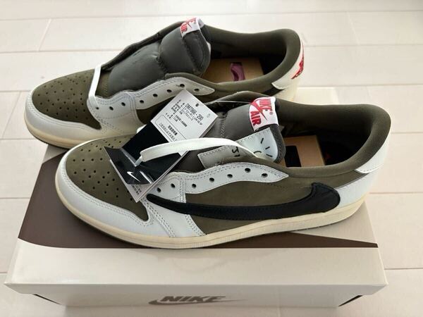 未使用 エアジョーダン Travis Scott × Nike Air Jordan 1 Low OG SP Reverse Olive DM7866-200 27㎝ スニーカー トラヴィス トラビス